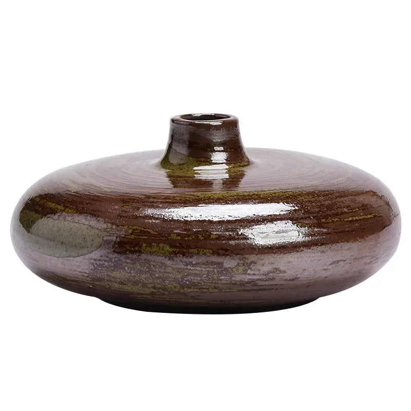 Petit vase en céramique antique, style japonisant zen (vue 5) - Nesty