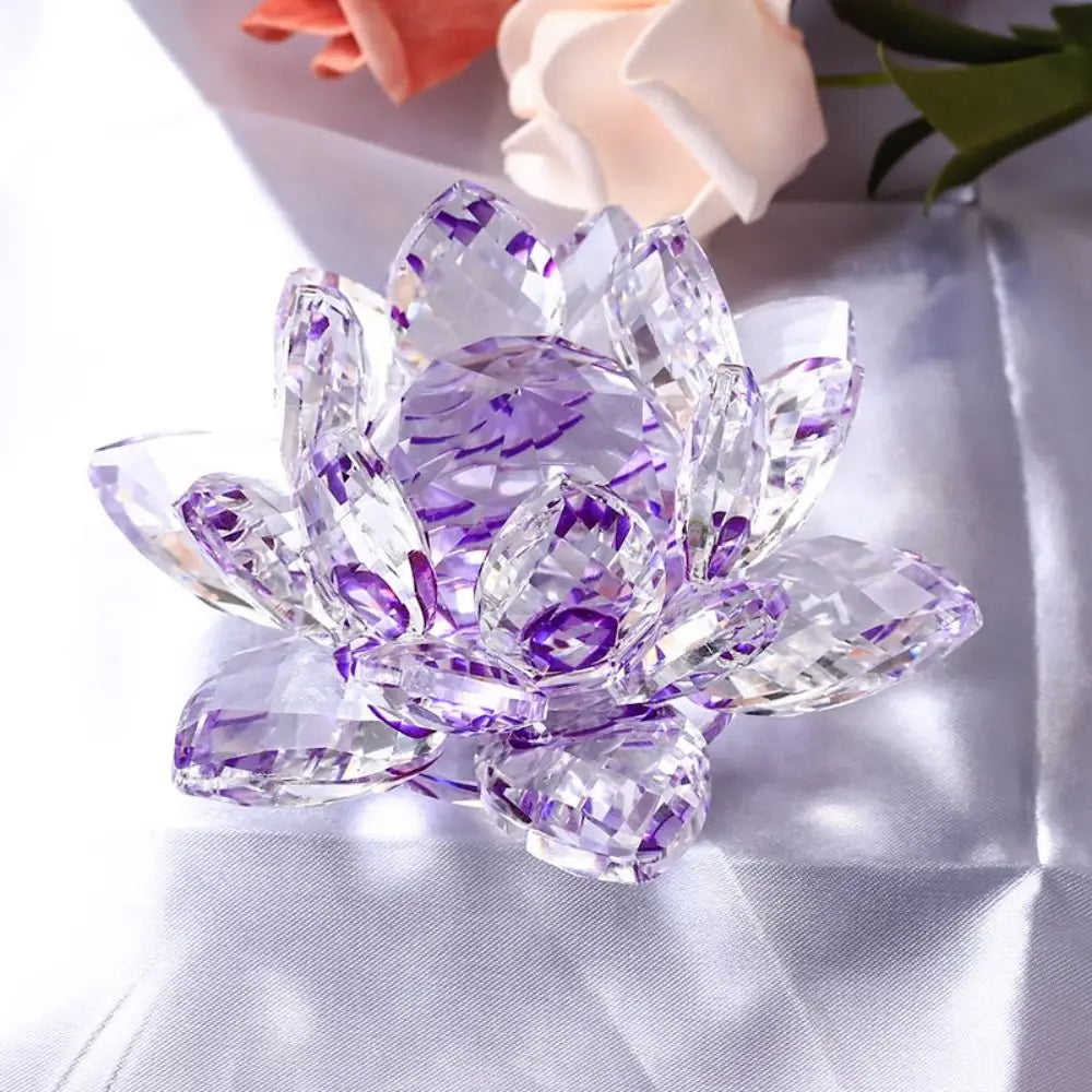 Fleur de lotus en cristal Nesty - Objet feng shui pour une décoration apaisante (vue 13)
