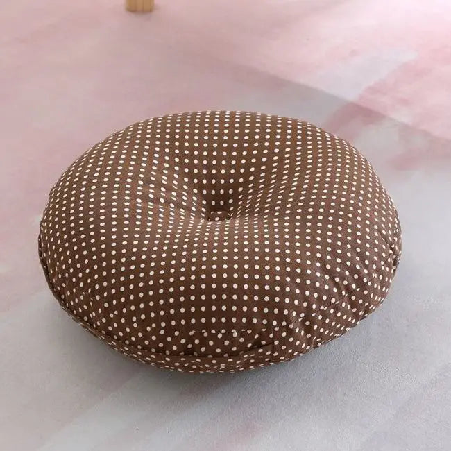 Grand coussin de méditation zafu en lin Nesty - Pour banquette ou yoga (vue 11)