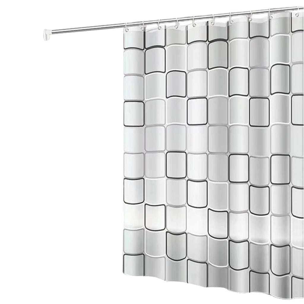Rideau de douche en PEVA 180 x 200 cm — décoratif et imperméable - Nesty (vue 8)