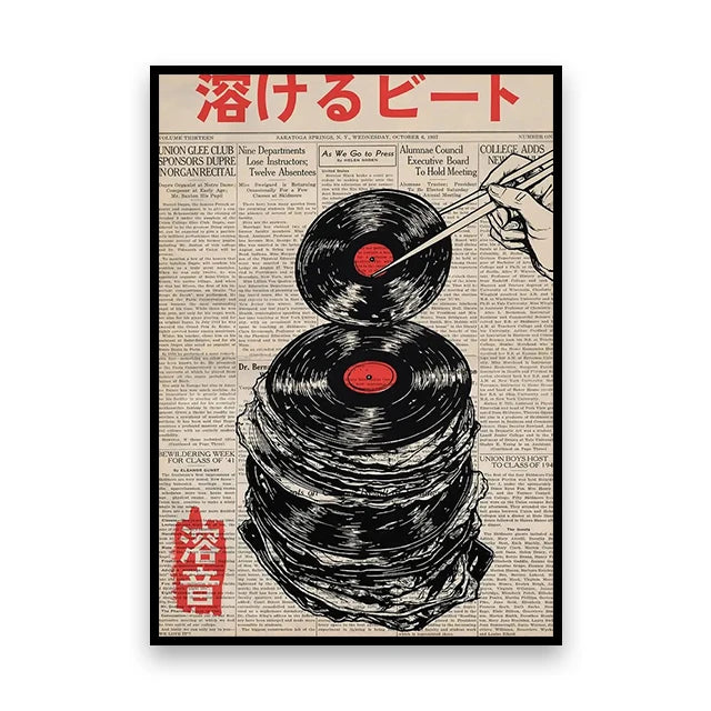 Toile imprimée grue japonaise — art mural vintage - Nesty (vue 29)