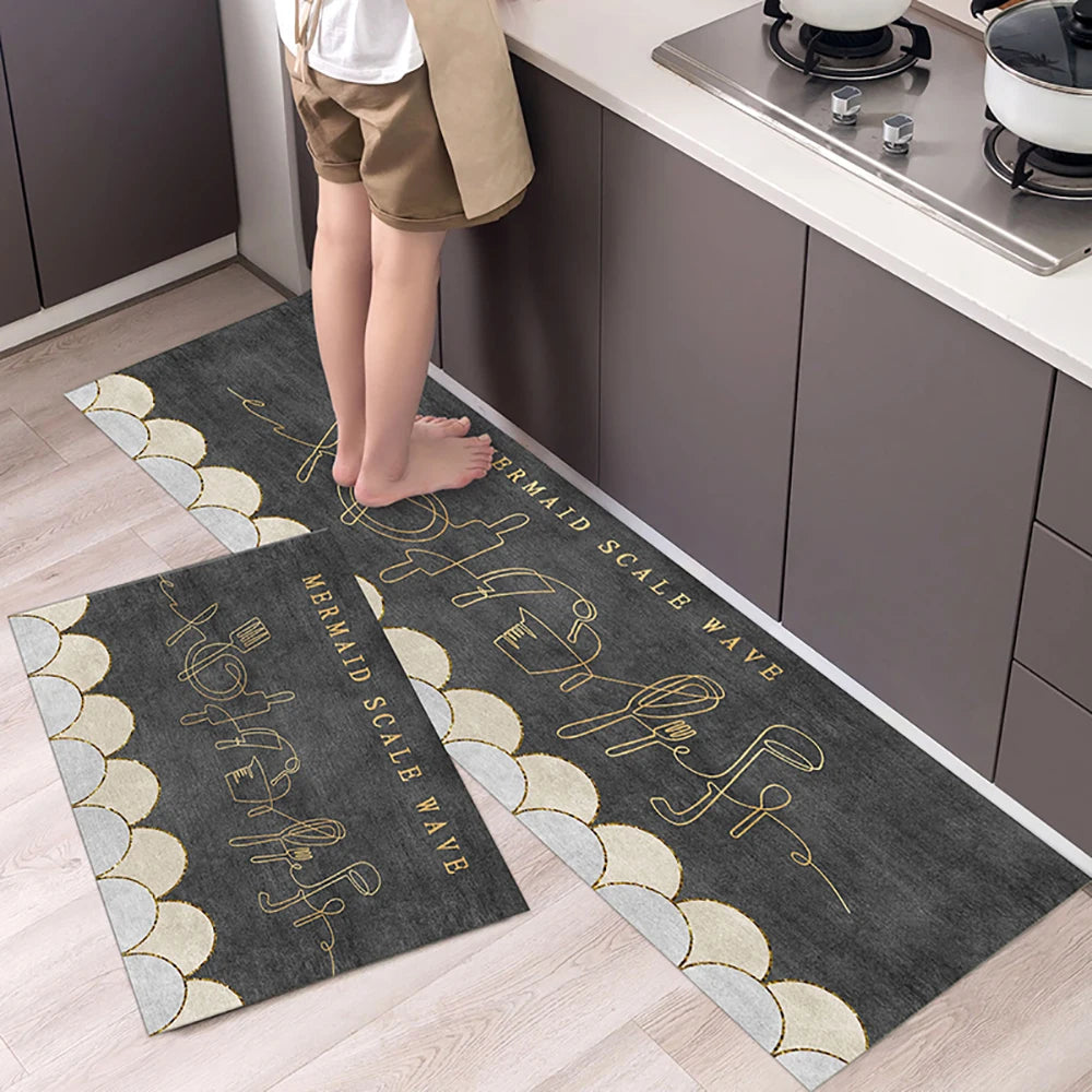 Tapis de chevet long en acrylique Nesty - Uni et absorbant (vue 9)