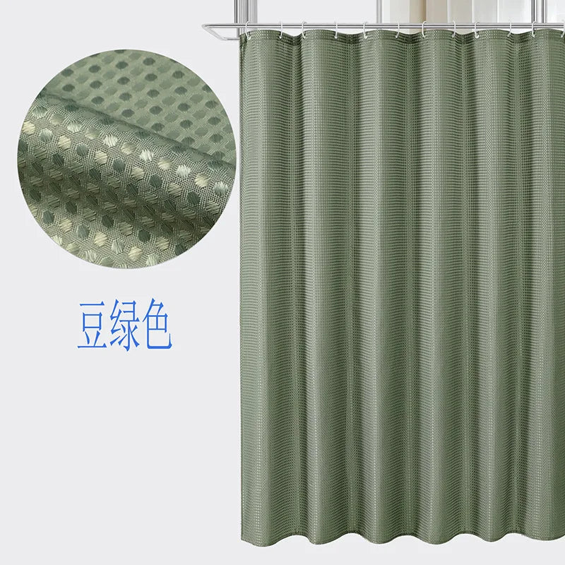 Rideau de douche gaufré — texture nid d'abeille imperméable - Nesty (vue 24)