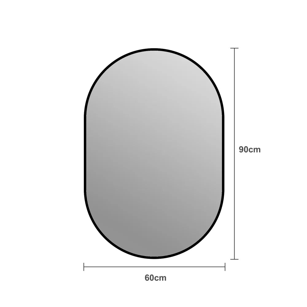 Miroir cintré en aluminium noir — format vertical ou horizontal - Nesty (vue 6)