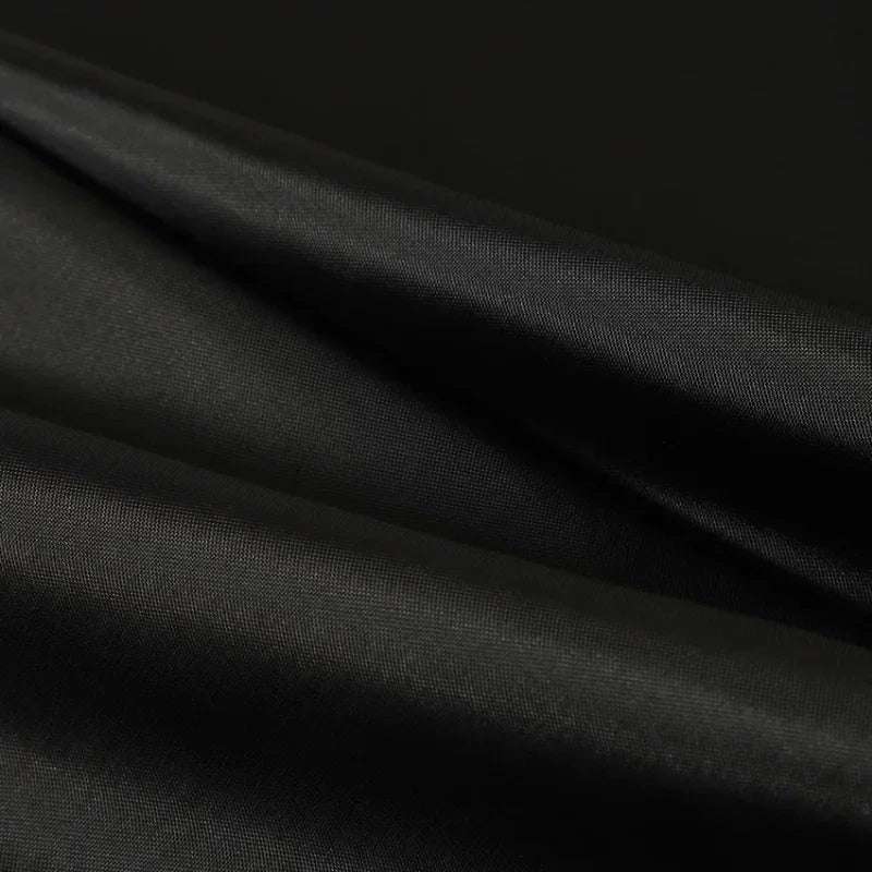 Rideau de douche noir grand format en tissu imperméable - Nesty (vue 4)