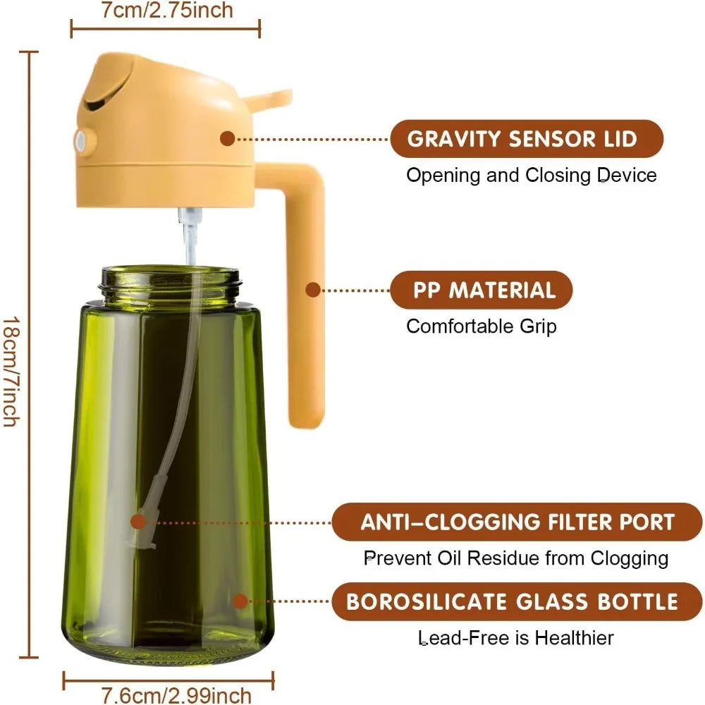 Vaporisateur d'huile en verre teinté, 470 ml Nesty (vue 17)