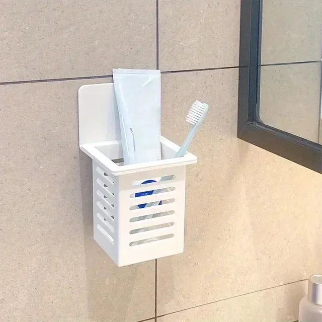 Rangement mural ajouré pour salle de bain — sans perçage - Nesty (vue 7)