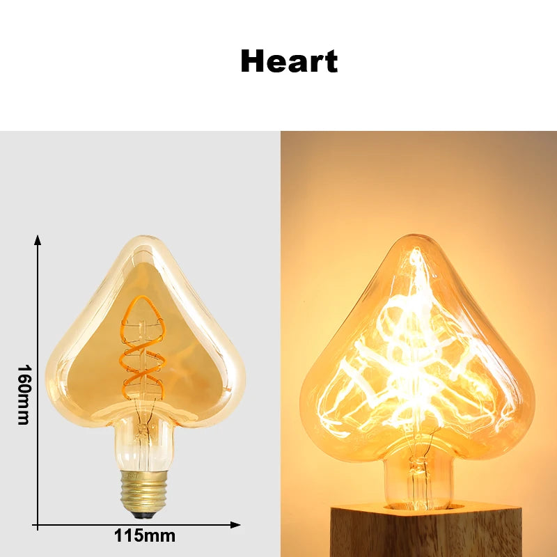 Ampoule LED Edison vintage Nesty - Filament rétro E27 à lumière chaude (vue 15)