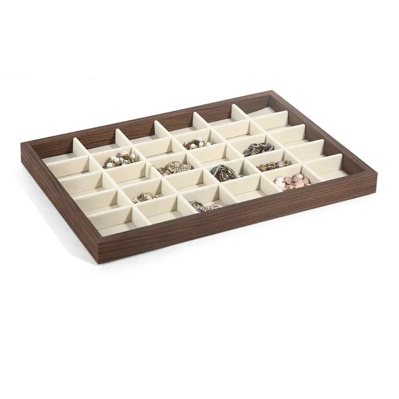 Plateau vide-poche en bois façon noyer (vue 11) - Nesty