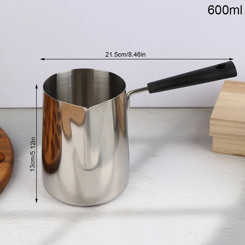 Casserole à manche long en inox pour lait et chocolat chaud (vue 7) - Nesty