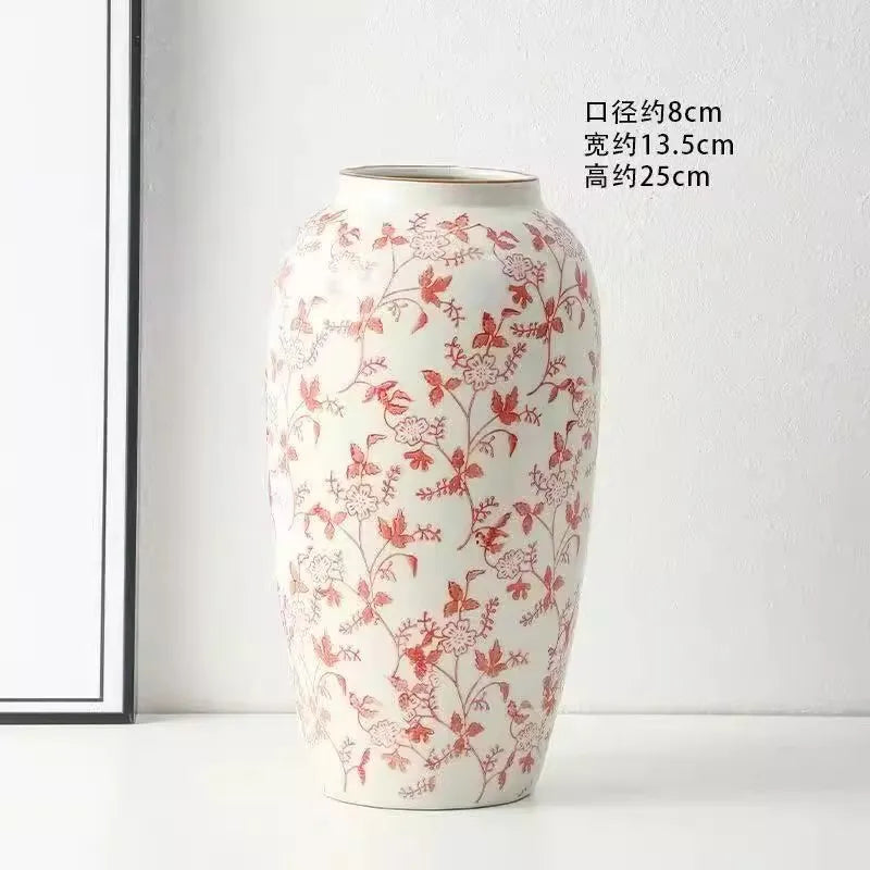 Vase céramique bleu et blanc, style rétro chinoiseries (vue 21) - Nesty