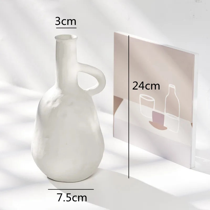 Vase en céramique avec anse, style traditionnel - Nesty (vue 8)