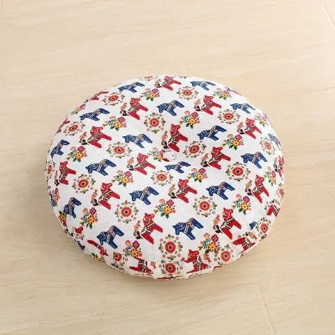Grand coussin de méditation zafu en lin Nesty - Pour banquette ou yoga (vue 10)