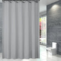 Doublure de rideau de douche grise légère 180x180 cm, avec crochets - Nesty (vue 1)
