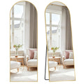 Miroir psyché cintré 160 x 50 cm — cadre en aluminium (vue 7) - Nesty