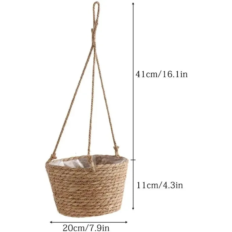 Suspension macramé en jute pour plantes - Nesty (vue 6)