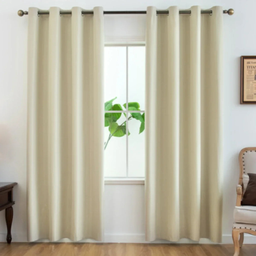 Rideaux occultants doublés Nesty - Lot de 2 pour chambre (vue 13)