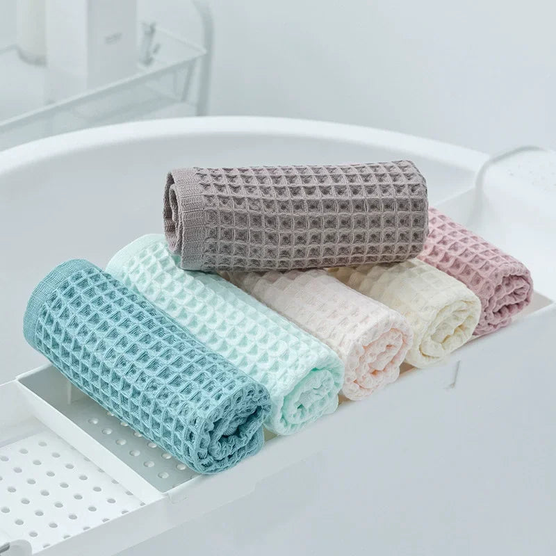 Serviette de bain en coton nid d'abeille — pour adultes et enfants - Nesty (vue 2)