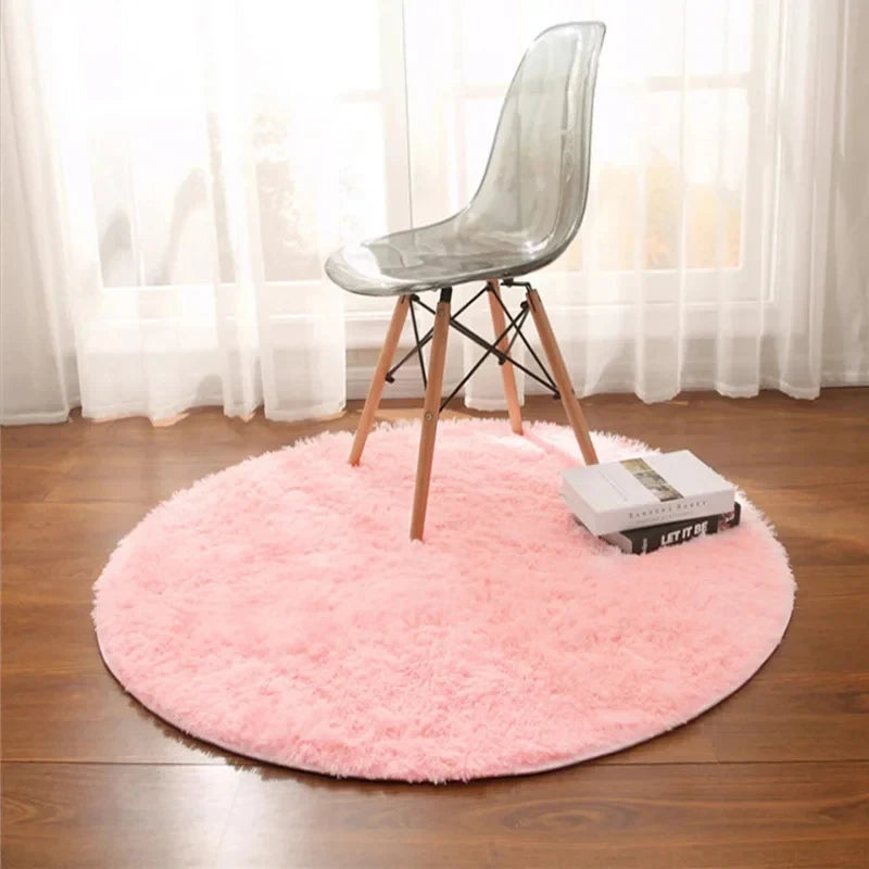 Tapis rond moelleux multicolore Nesty - Chambre d'enfant (vue 12)