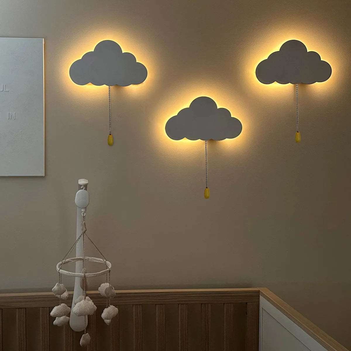 Applique nuage Nesty - Veilleuse murale pour chambre d'enfant (vue 5)
