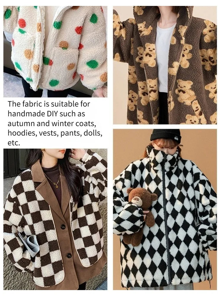 Tissu peluche épais au mètre pour couture DIY - Nesty (vue 4)
