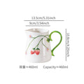 Pichet en céramique à motif fraise en relief, 1,7L - Nesty (vue 8)