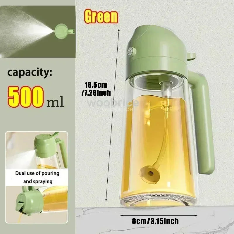 Flacon vaporisateur et verseur d'huile en verre, 500 ml - Nesty (vue 15)