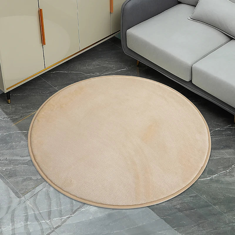 Petit tapis rond texturé Nesty - Tapis d'appoint moelleux (vue 5)