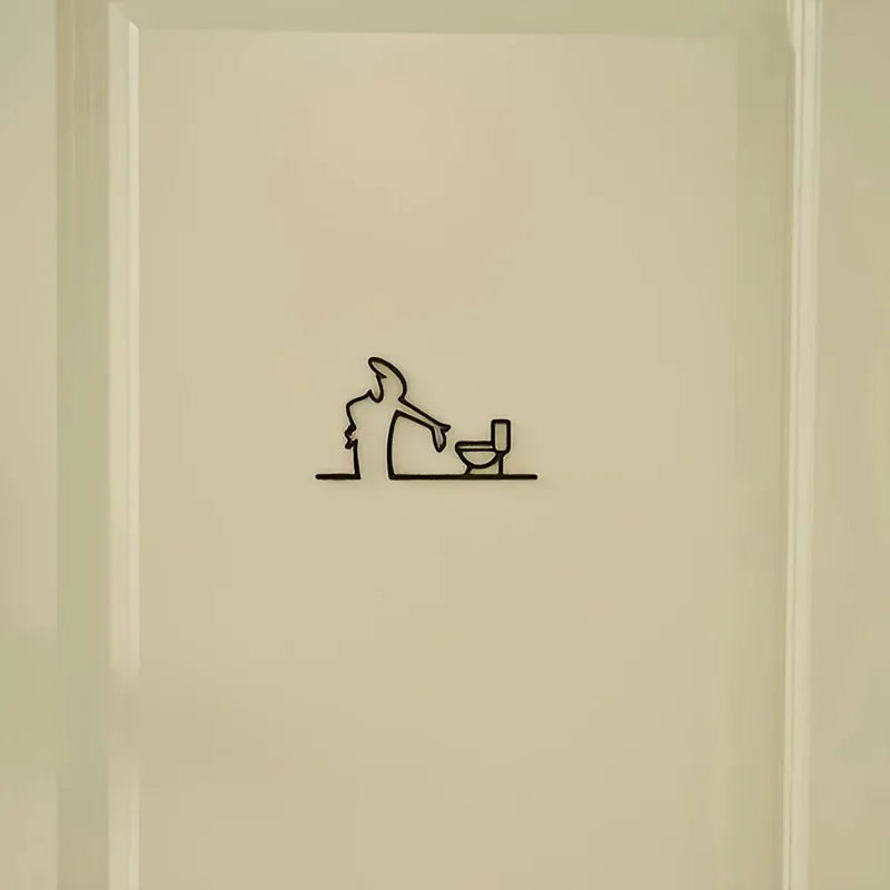 Plaque murale en métal Nesty - Cadre noir pour salle de bain (vue 6)