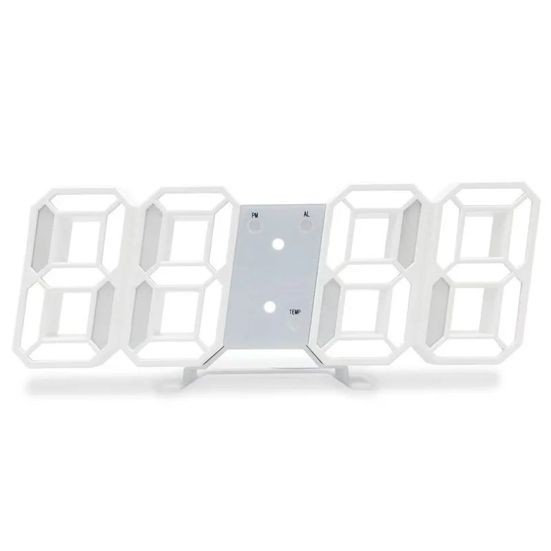 Horloge murale LED digitale Nesty - Horloge connectée USB avec température (vue 6)