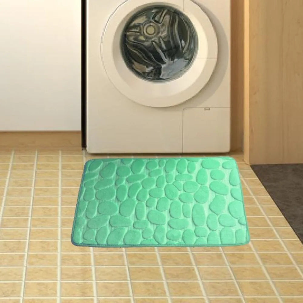 Tapis de bain pelucheux effet galets — confort moelleux - Nesty (vue 17)