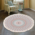 Tapis rond bohème à franges — tissé main - Nesty (vue 11)