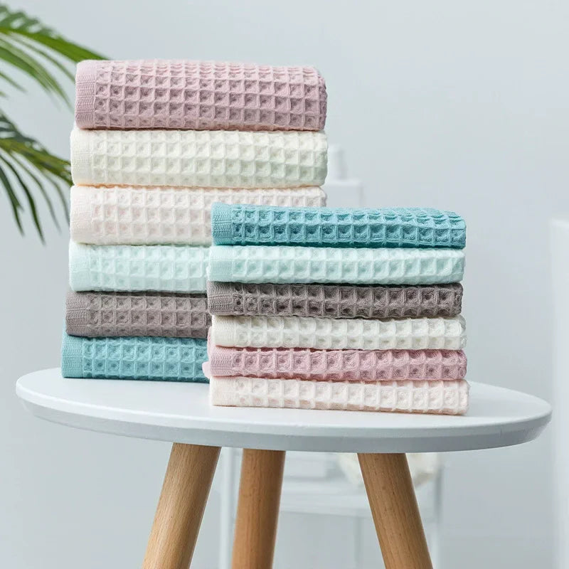 Serviette de bain en coton nid d'abeille — pour adultes et enfants - Nesty (vue 6)