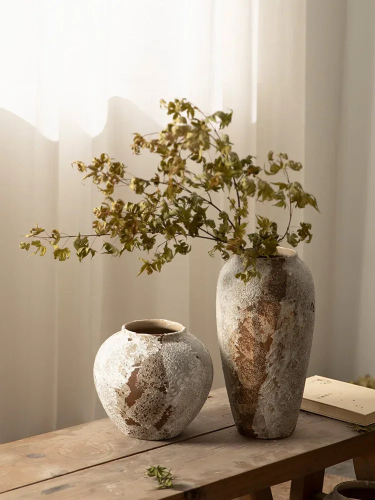 Vase en poterie mouchetée — esprit rétro chinois (vue 5) - Nesty