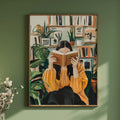 Toile imprimée silhouette abstraite aux fleurs Nesty - Art mural minimaliste (vue 14)