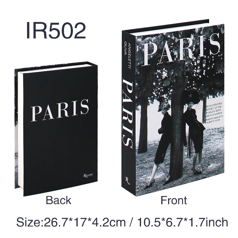 Faux livres décoratifs Nesty - Boîte de rangement style nordique (vue 7)