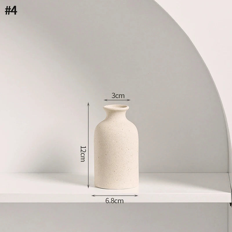 Vase en céramique blanc, style nordique épuré - Nesty (vue 18)