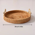 Panier de rangement en rotin tressé main avec couvercle - Nesty (vue 7)