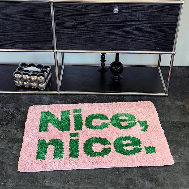 Tapis moelleux imitation cachemire, effet peluche pour chambre ou salle de bain - Nesty (vue 2)