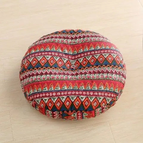 Grand coussin de méditation zafu en lin Nesty - Pour banquette ou yoga (vue 17)