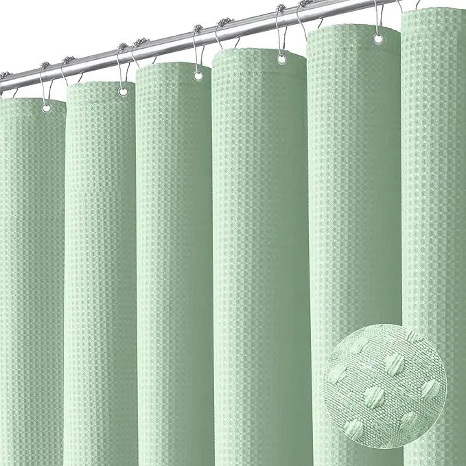 Rideau de douche gaufré — texture nid d'abeille imperméable - Nesty (vue 6)