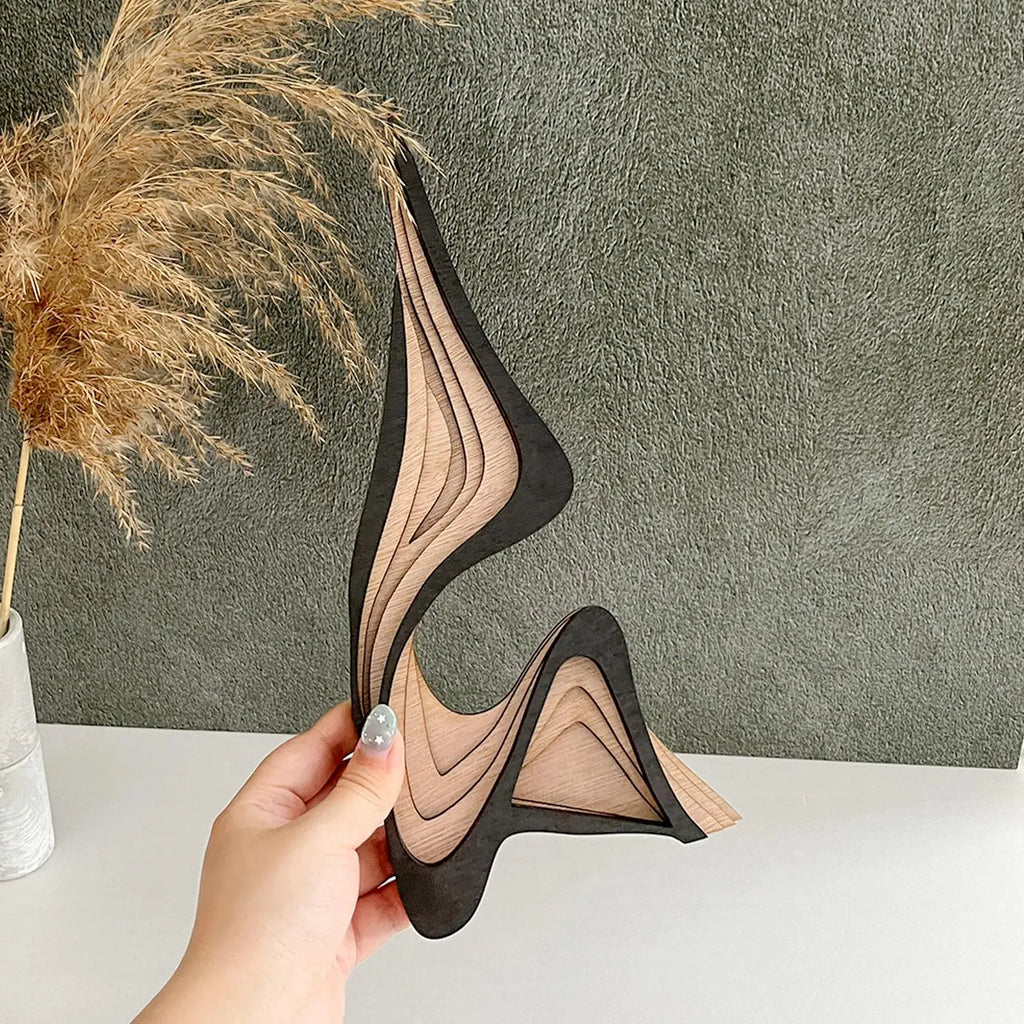 Sculpture en bois — forme irrégulière sculptée - Nesty (vue 3)