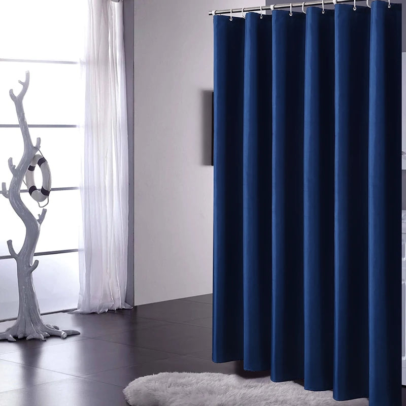 Rideau de douche épaissi avec ourlet lesté — cloison salle de bain - Nesty (vue 2)