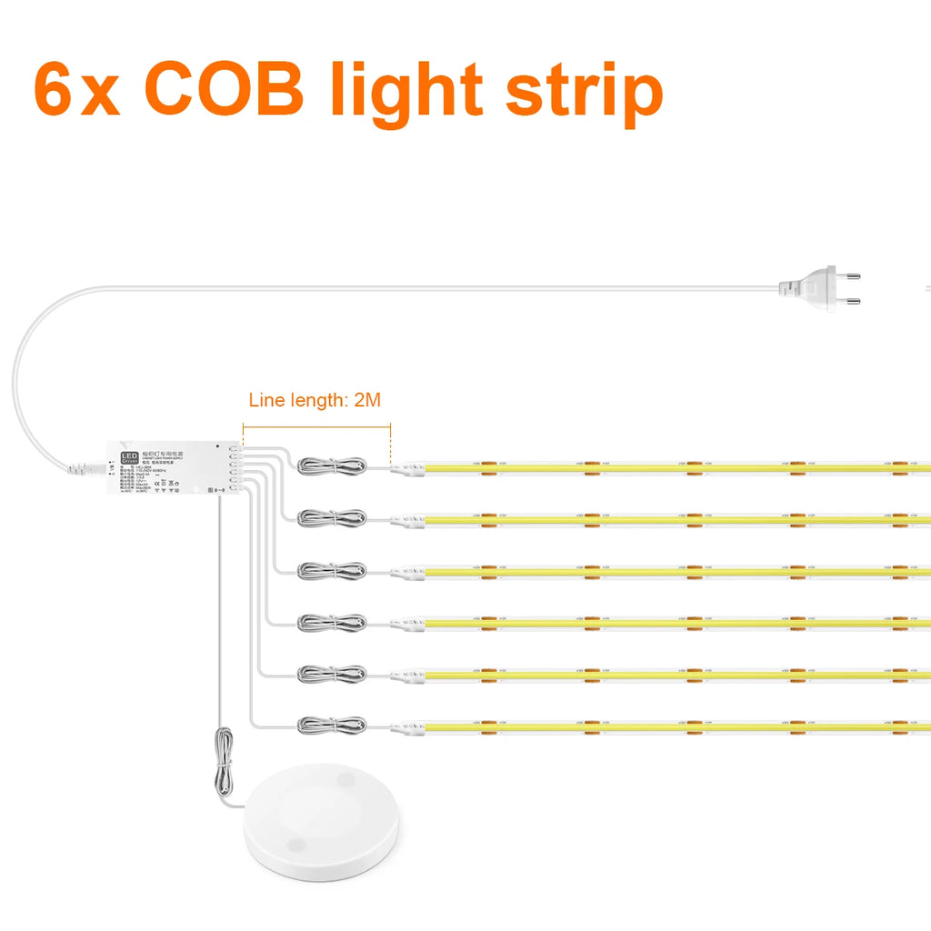 Ruban LED tactile pour dressing et cuisine Nesty - Variateur à effleurement, sans perçage (vue 12)