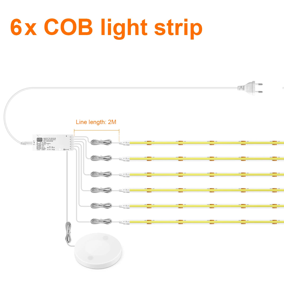 Ruban LED tactile pour dressing et cuisine Nesty - Variateur à effleurement, sans perçage (vue 12)