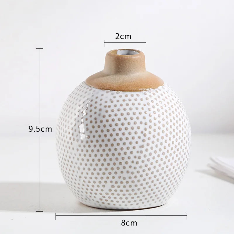 Petit vase en céramique, format mini pour bureau - Nesty (vue 10)