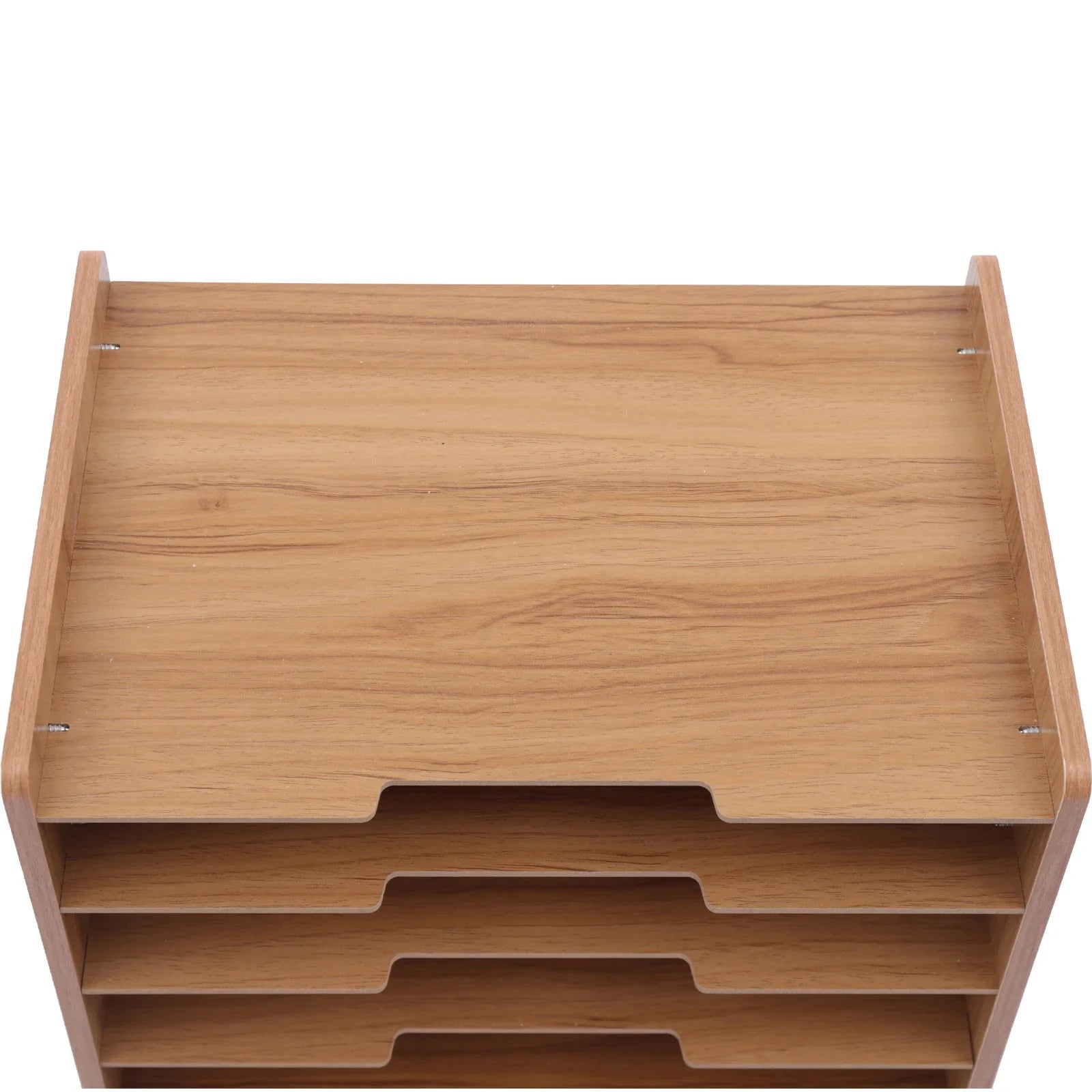 Organiseur de bureau en bois à 7 niveaux, plateau documents format A4 (vue 5) - Nesty