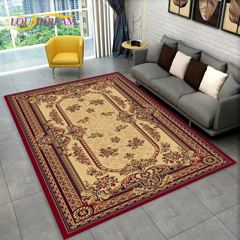 Tapis bohème multicolore pour salon et chambre Nesty (vue 17)