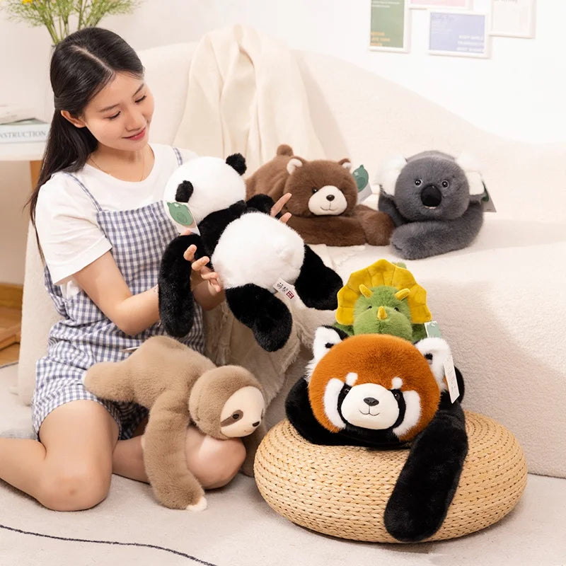 Peluche animal de forêt à longs bras Nesty - Coussin doudou (vue 6)