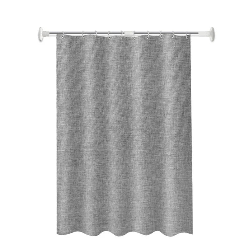 Rideau de douche imperméable gris — polyester uni, plusieurs tailles - Nesty (vue 6)